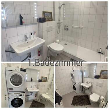 1. Badezimmer - 5 Zimmer Etagenwohnung zur Miete in Hamburg