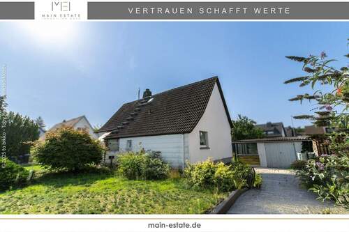 Hausansicht - Familienidylle im Grünen - Einfamilienhaus mit Grundstück in Neu-Isenburg-Buchenbusch