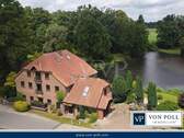 Neues Titelbild m. Balken - Stilvolles Landanwesen mit eigenem Mühlenteich. **Turbine zur Stromversorgung on top**