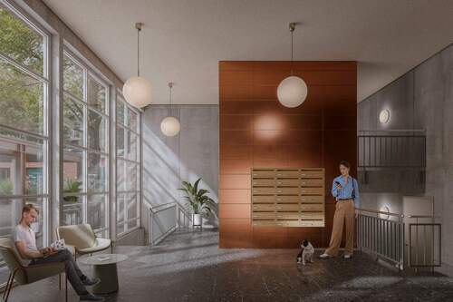 Visualisierungen_Holbeinstr24_final-8 - Exklusiver Neubau in Schleußig: 2-Raum-Wohnung mit HWR & Loggia