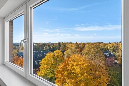 Ausblick Wohnzimmer - Etagenwohnung mit 60,90 m² in Hamburg / Tonndorf zum Kaufen