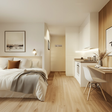 Einrichtungsbeispiel - Besser geht es nicht Apartment in zentraler Lage