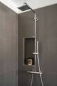 Dusche mit Shampoo-Nische - 