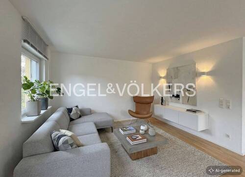[KI-optimiertes Foto] Wohnbereich Einrichtungsbeispiel - 