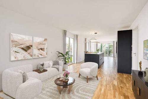 großzüger Wohnbereich auf über 50m² - Phantastische 4-Zimmer-Gartenwohnung mit Lechblick - sofort beziehbar!