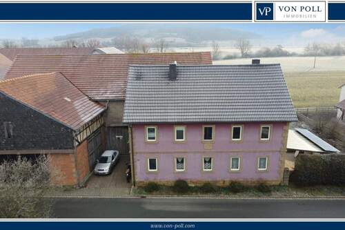 Bild 1 - Ländliches Anwesen ideal für Pferdehaltung - mit Wiese und Stall