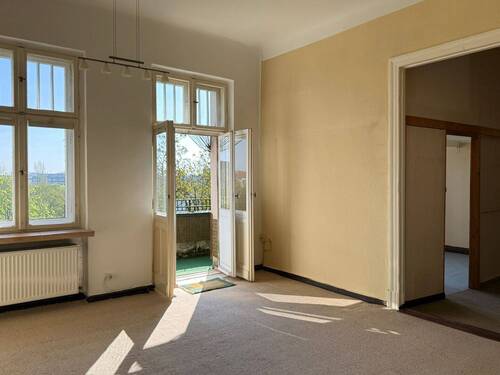 Balkonzimmer mit Durchgang zum Wohnzimmer - 3 Zimmer Etagenwohnung zum Kaufen in Berlin