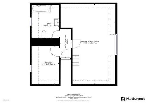 die Maße entsprechen der Grundfläche - 