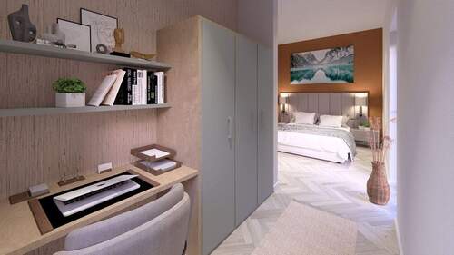 Ansicht Büro/Ankleide/Schlafzimmer - Bungalow mit 59,80 m&sup2; in Illingen zum Kaufen