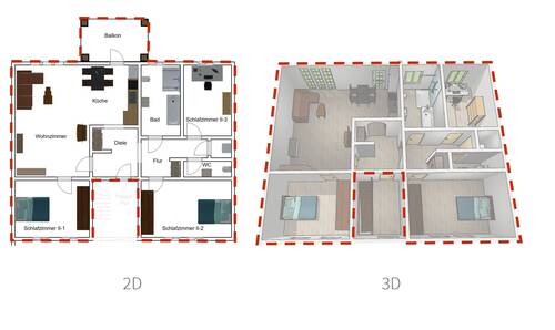 Wohnung Hinterhaus OG - 