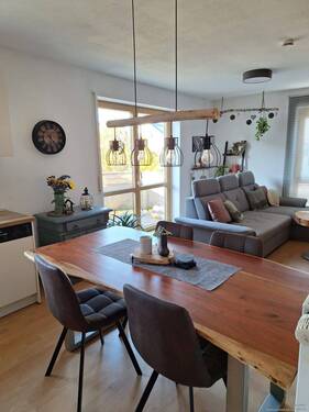 Wohn- und Essbereich - 3 Zimmer Etagenwohnung zur Miete in Greding / Obermässing