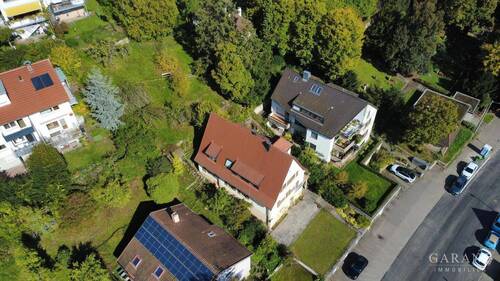 SW Ansicht - Zweifamilienhaus mit zusätzlichem Baugrundstück in Stuttgart-Rohracker!