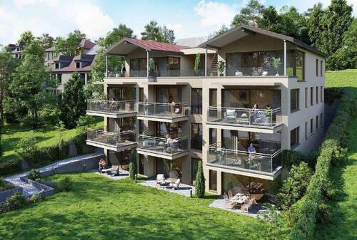 Ansicht - Wohnen in einzigartiger Lage am Rauensteinpark - Daheim zwischen Berg & See in Überlingen - 4,5 Zimmer Wohnung