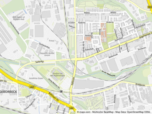 Geolyzer Kartenausschnitt - 