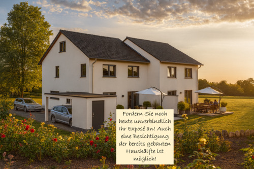 Neues Haus, schöne Terrasse, kleiner Garten! Toll! - 4 Zimmer Doppelhaushälfte zum Kaufen in Werl