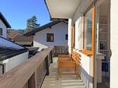 Sonniger Süd/Westbalkon im Obergeschoss - 