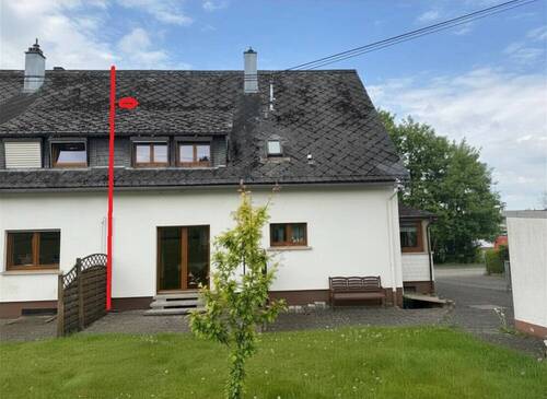 Gartenansicht - Doppelhaushälfte mit 120,00 m&sup2; in Großseifen zum Kaufen