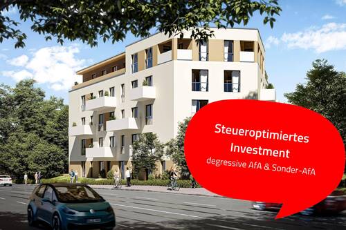 Außenvisualisierung - Wohnglück mit Garten: 2 Zimmer am Richard-Strauss-Platz