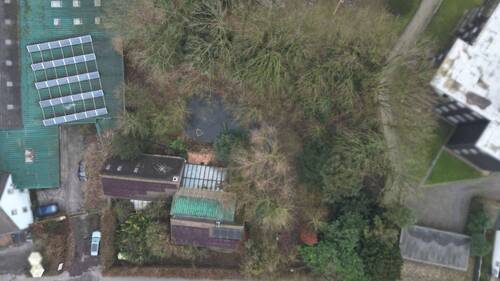 Top Down View - Einfamilienhaus mit Gewerbe und großem Grundstück letzte Chance mit stark reduziertem Preis