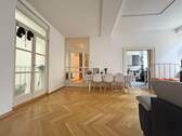 Wohnraum Blick Diele Küche - Urbanes Leben - 84 qm Wohnung in der Innenstadt