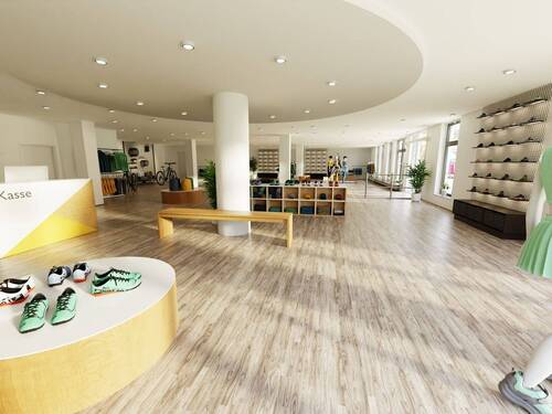 Ladenraum visualisiert - 