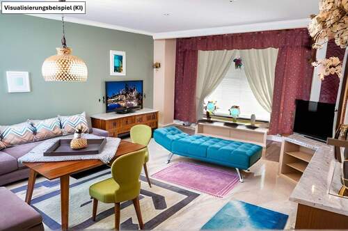 Zimmer 2 Untergeschoss als Einrichtungsbeispiel (von KI erstellt) - 