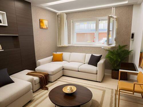 Einrichtungsbeispiel (mit KI) - Doppelhaushälfte mit 104,30 m&sup2; in Stuttgart zum Kaufen