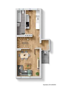 Erdgeschoss MÖBILIERT - 