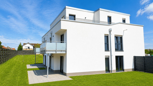Südseite.png - 3 Zimmer Terrassenwohnung in Spenge