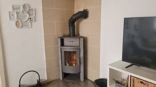 Kaminofen im Wohnzimmer - 