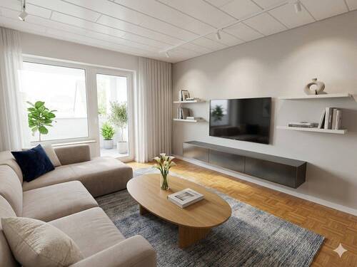 Wohnzimmer KI-Konzeptbild - 