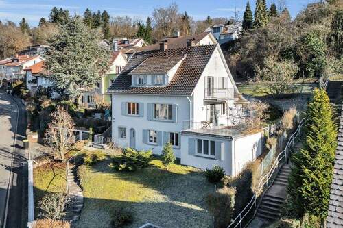 Ansicht Süd-West - Rarität: Einfamilienhaus in der Federburgstrasse von Ravensburg