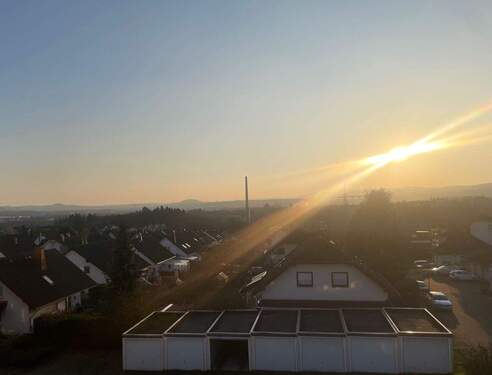 Sonnenuntergang vom Balkon - 