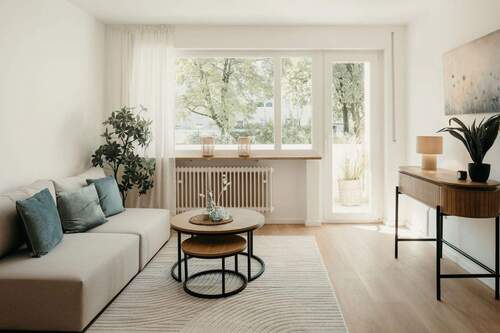 Wohnzimmer - Charmante 3-Zimmer-Wohnung in Kaufbeuren -provisionsfrei-