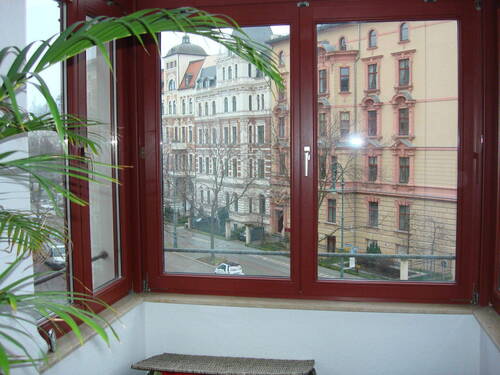 Ausblick vom Erker auf die - 