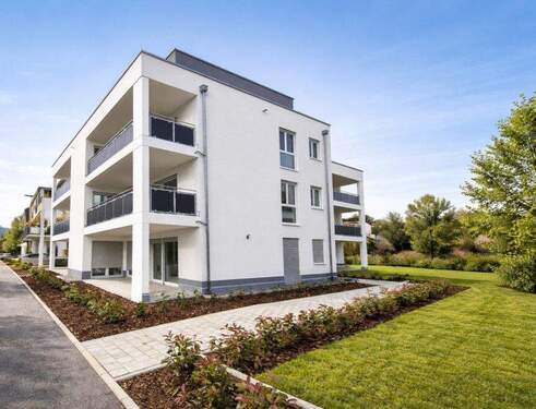 Aussenansicht - Erstbezug - Attraktive 3-Zimmerwohnung im 1. OG mit Balkon, Lift und Tiefgarage