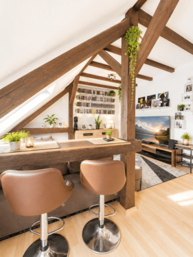 Wohnzimmer - 2 Zimmer Etagenwohnung zum Kaufen in Erfurt