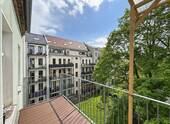 Balkon mit Blick - 2 Zimmer Etagenwohnung zur Miete in Leipzig