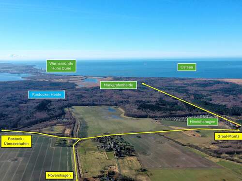 Luftbild Umgebung - Grundstück mit Baugenehmigung Wohnen und Carport - perfekt für Eigennutzung & Mehrgenerationenwohnen
