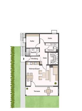 Gartengeschoss - ELW - 