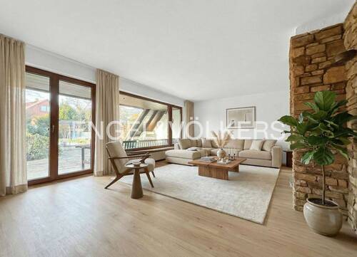 Modernisierungsbeispiel Wohnzimmer - 8 Zimmer Einfamilienhaus in Usingen