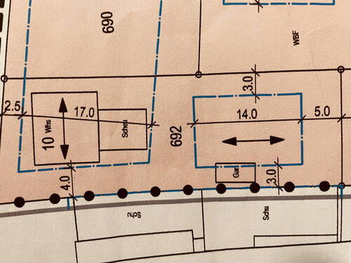 Lageplan mit Bebauungsplan - 
