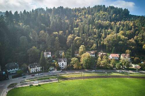 Drohne Über dem Haus 4.jpg - 2 Zimmer Mehrfamilienhaus, Wohnhaus in Freiburg im Breisgau