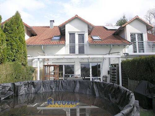 Hausansicht Süden - 4 Zimmer Reihenmittelhaus zum Kaufen in Baindt