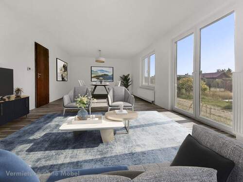 Blick aus dem Wohnzimmer - 4 Zimmer Einfamilienhaus zur Miete in Berkenbrück