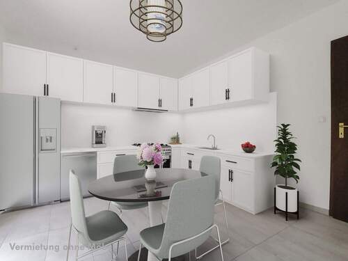 Küche mit Terassentür zum Hof - 