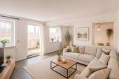 Wohnzimmer - KI generiert - 3 Zimmer Etagenwohnung zum Kaufen in Sassnitz