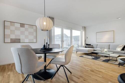 Offener Wohn- und Essbereich - Ankommen auf Sylt - großzügige 3-Zimmer-Wohnung mit Balkon