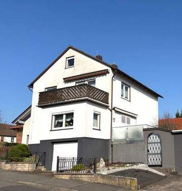 Außenansicht - Schönes Einfamilienhaus mit Garten, Cantus-Haltepunkt Niederhone in 4 Fußminuten erreichbar, in ruhiger Lage
