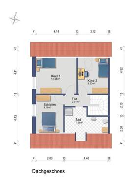 Dachgeschoss (Darstellung und Maßangaben sind ohne Gewähr) - 
